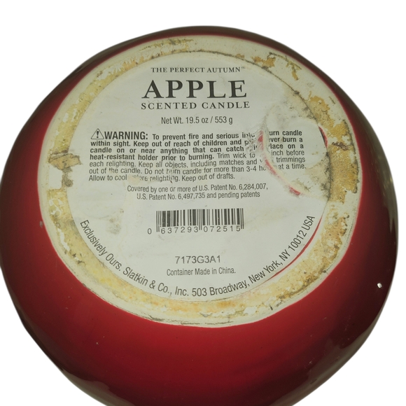 Red Apple-Shaped Ceramic Container - Picture 4 of 4